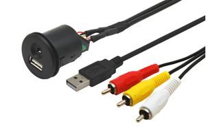 Obrázek z USB / JACK 4pol. prodluzovaci kabel 