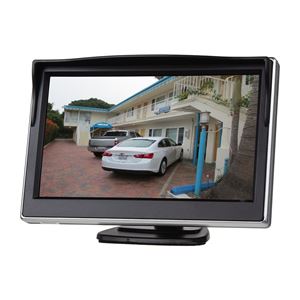 Obrázek z LCD monitor 5" černý na palubní desku s možností instalace na HR držák 