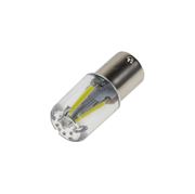 Obrázek LED BA15s bílá, 12-24V, 4LED/COB