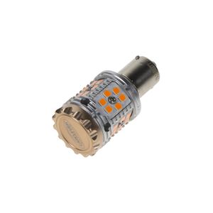 Obrázek z LED BA15s oranžová, CAN-Bus, 12-24V, 30LED/3030SMD 