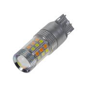 Obrázek LED T20 (7443) bílá/oranžová, 12V, 42LED/2835SMD