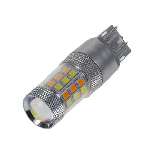 Obrázek z LED T20 (7443) bílá/oranžová, 12V, 42LED/2835SMD 