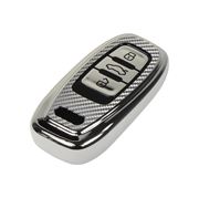 Obrázek TPU obal pro klíč Audi, carbon silver