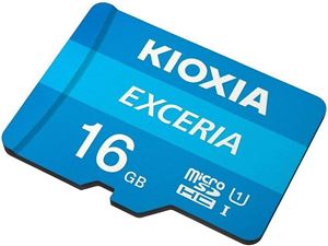 Obrázek z KIOXIA micro SDHC 16GB UHS-I + adaptér 