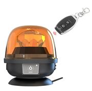 Obrázek AKU LED maják, oranžový, dálkové ovládání, magnet, ECE R10, R65