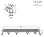 Obrázek z LED rampa s pozičním světlem, 60x3W, 813mm, ECE R10 