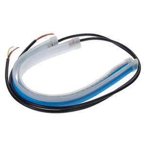 Obrázek z LED pásek, dynamické blinkry oranžová / poziční světla bílá, 30 cm 
