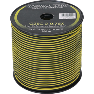 Obrázek z Ground Zero GZSC 2-0.75 transparentní repro kabel 2x0,75mm2 