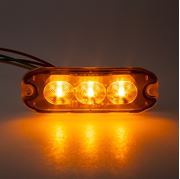 Obrázek PROFI SLIM výstražné LED světlo vnější, oranžové, 12-24V, ECE R65