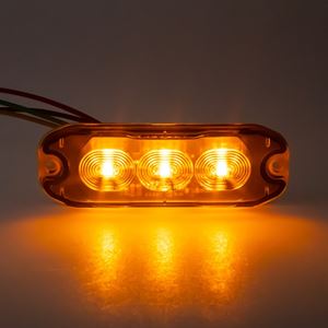 Obrázek z PROFI SLIM výstražné LED světlo vnější, oranžové, 12-24V, ECE R65 