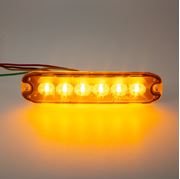 Obrázek PROFI SLIM výstražné LED světlo vnější, oranžové, 12-24V, ECE R65