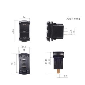 Obrázek z x Digitální voltmetr 10-60V, duální 