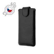 Obrázek Fixed kožené pouzdro FIXPOM2-BK-4XL+