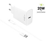 Obrázek Fixed nab. USB-C/USB-C 20W, FIXC20-CC-WH