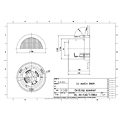 Obrázek ic audio DL 20-130/T-EN54 stropní reproduktor