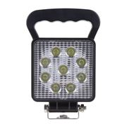 Obrázek LED světlo hranaté, 9x3W, 110x110x35mm, vypínač, ECE R10