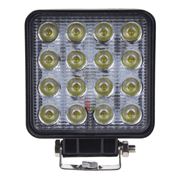 Obrázek LED světlo hranaté bílé/oranžový predátor 16x3W, 107x107x60mm, ECE R10