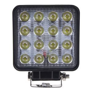 Obrázek z LED světlo hranaté bílé/oranžový predátor 16x3W, 107x107x60mm, ECE R10 