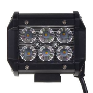 Obrázek z LED světlo obdélníkové bílé/oranžový predátor 6x3W, 99x80x65mm 