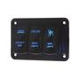 Obrázek z Panel s 3x spínači Rocker 12/24V 