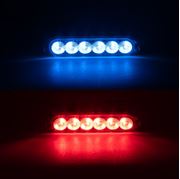 Obrázek PROFI SLIM výstražné LED světlo vnější, modro-červené, 12-24V, ECE R10