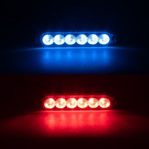 Obrázek z PROFI SLIM výstražné LED světlo vnější, modro-červené, 12-24V, ECE R10 