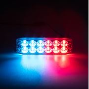 Obrázek PROFI SLIM výstražné LED světlo vnější, modro-červené, 12-24V
