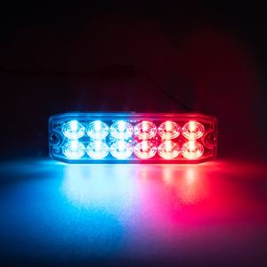 Obrázek z PROFI SLIM výstražné LED světlo vnější, modro-červené, 12-24V 