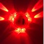 Obrázek z LED výstražné světlo 12 + 3LED na 3x baterii AAA, oranžové 
