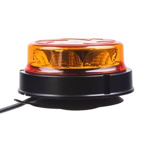 Obrázek z LED maják, 12-24V, 16x1W oranžový, magnet, ECE R65 
