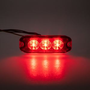 Obrázek z PROFI SLIM výstražné LED světlo vnější, červené, 12-24V, ECE R10 