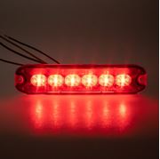 Obrázek PROFI SLIM výstražné LED světlo vnější, červené, 12-24V, ECE R10