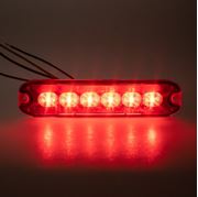Obrázek PROFI SLIM výstražné LED světlo vnější, červené, 12-24V, ECE R10