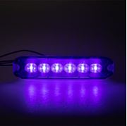 Obrázek PROFI SLIM výstražné LED světlo vnější, modré, 12-24V, ECE R10
