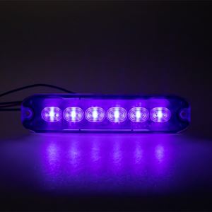 Obrázek z PROFI SLIM výstražné LED světlo vnější, modré, 12-24V, ECE R10 
