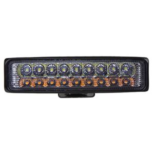 Obrázek z LED světlo obdélníkové, bílé/oranžové, 18x3W, 150 mm, ECE R10 