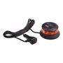 Obrázek z Robustní oranžový LED maják, černý hliník, 36W, ECE R65 