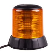 Obrázek Robustní oranžový LED maják, černý hliník, 96W, ECE R65