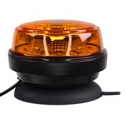 Obrázek LED maják, 12-24V, 12x1W oranžový, magnet, ECE R65