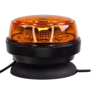 Obrázek z LED maják, 12-24V, 12x1W oranžový, magnet, ECE R65 