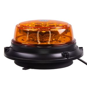 Obrázek z LED maják, 12-24V, 12x1W oranžový, magnet, ECE R65 