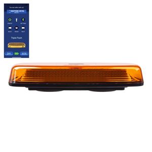 Obrázek z AKU LED rampa oranžová, APP, magnet, 12-24V, 304mm, ECE R65 R10 