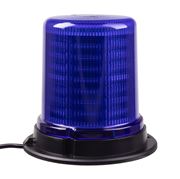 Obrázek LED maják, 12-24V, 128x1,5W modrý, pevná montáž, ECE R65
