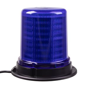 Obrázek z LED maják, 12-24V, 128x1,5W modrý, pevná montáž, ECE R65 