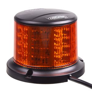 Obrázek z LED maják, 12-24V, 64x0,5W, oranžový, pevná montáž, ECE R65 R10 