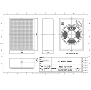 Obrázek ic audio WA 10-165/T-EN54 skříňkový reproduktor 10 W / 100 V