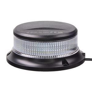 Obrázek z LED maják, 12-24V, 18x1W bílý, magnet, ECE R10 