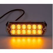 Obrázek PROFI SLIM výstražné LED světlo vnější, oranžové, 12-24V, ECE R10