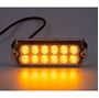 Obrázek z PROFI SLIM výstražné LED světlo vnější, oranžové, 12-24V, ECE R10 