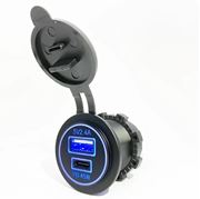 Obrázek USB 2,4A + USB-C 45W zásuvka 12/24V